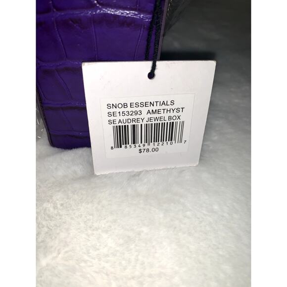 NWT Snob Essentials Audrey Jewel Box Purple Crossbody Secure Clasp Closure - Picture 3 of 10